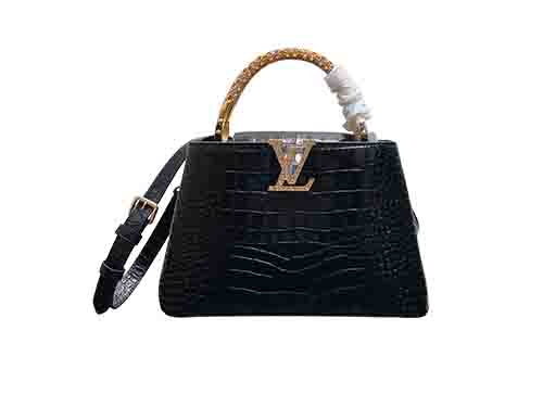 M12944 Black Croc-Emboss