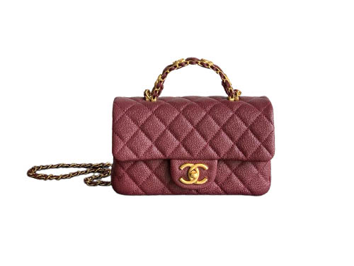 Chanel Burgundy Caviar L