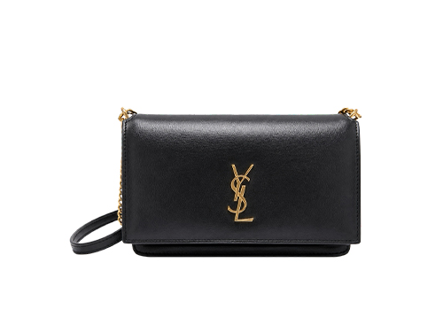 YSL Black Smooth Leather