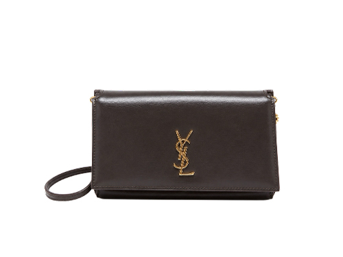 YSL Espresso Brown Leath