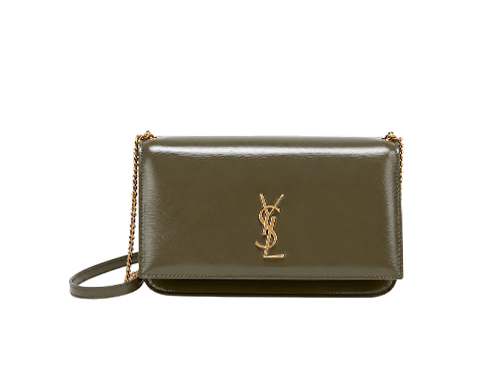 YSL Olive Green Leather 